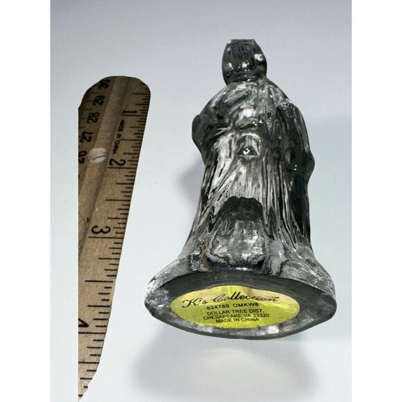 Vintage Clear Glass Nativity Wise Man Figurine 6” - Picture 7 of 11